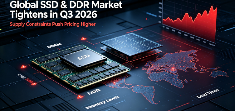 ລາຄາ SSD & DDR ທົ່ວໂລກເພີ່ມຂຶ້ນໃນ Q3 2026 ທ່າມກາງ AI-Driven Tight Supply; GUDGA ຮັກສາການສະຫນອງທີ່ຫມັ້ນຄົງສໍາລັບຄູ່ຮ່ວມງານ B2B ທົ່ວໂລກ